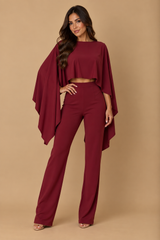 CAPE TOP PANT SET