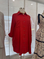 #9 Red Dots Details Tunic Dress