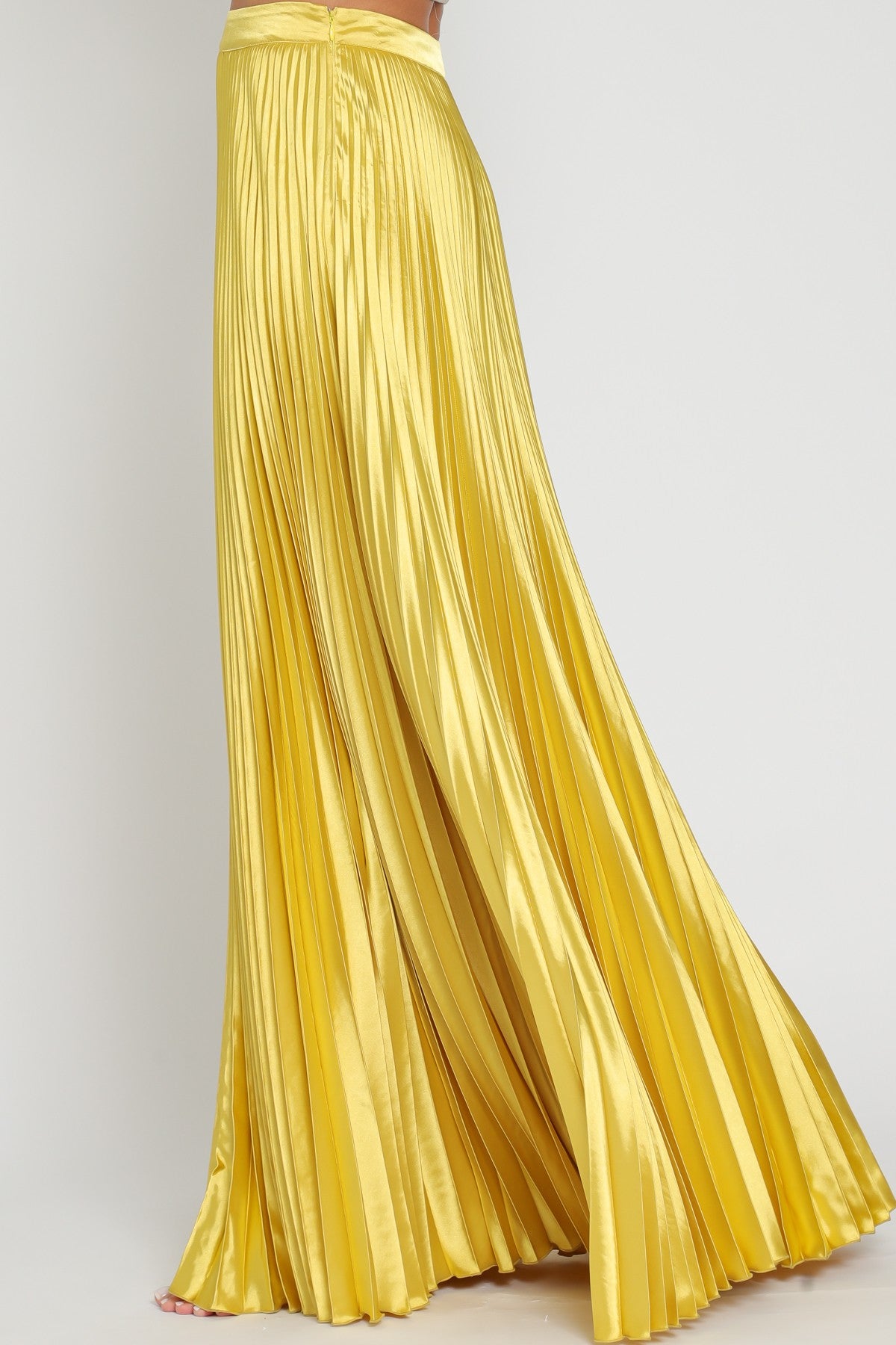 Pleated Gold Skirt