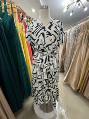 **SALE** Printed Wrap Around Dress
