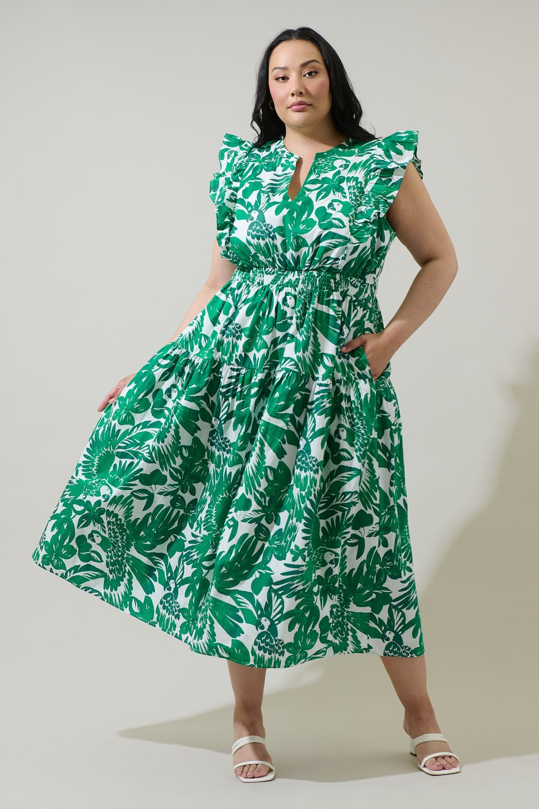 **SALE**Printed Midi Dress