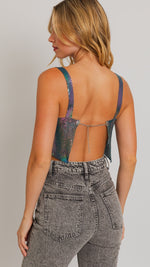 Load image into Gallery viewer, **SALE** SEQUINS CROP TOP
