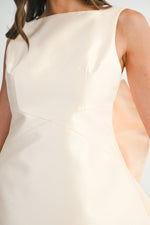 Load image into Gallery viewer, SATIN BACK BOW MINI DRESS
