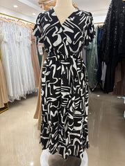 **SALE** Printed Wrap Around Dress