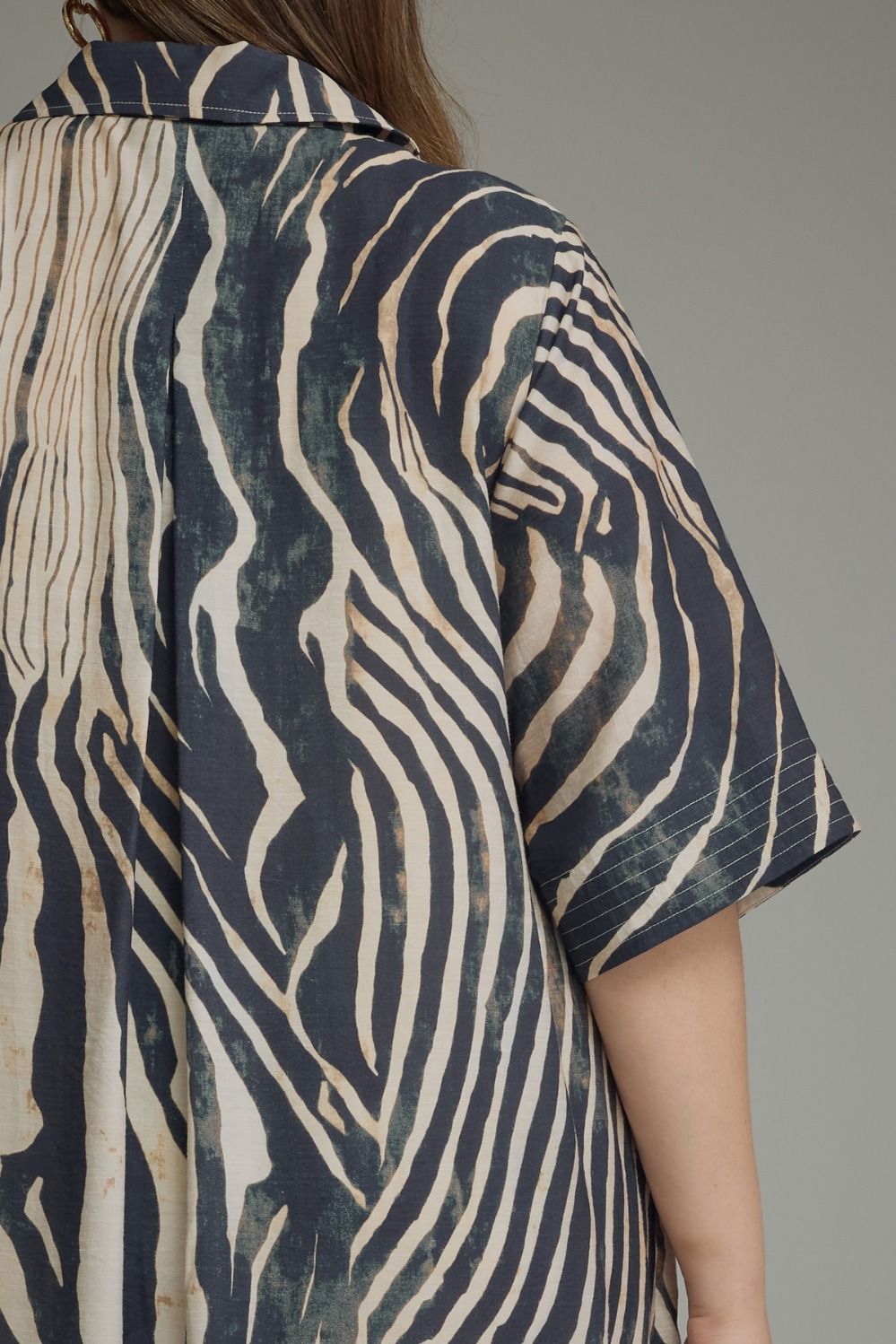 Zebra Printed Midi Dress