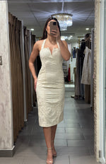 Load image into Gallery viewer, CREAM MIDI DRESS
