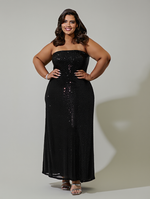 Load image into Gallery viewer, Sequins Maxi Dress
