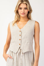 Load image into Gallery viewer, Linen Vest
