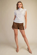 Load image into Gallery viewer, HIGH NECK SLEEVELESS TOP
