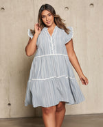 Load image into Gallery viewer, #SALE# 10 Blue Tunic Dress
