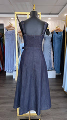 DENIM MIDI DRESS