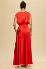 Load image into Gallery viewer, SATIN MAXI DRESS
