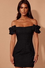 Textured Mini Dress