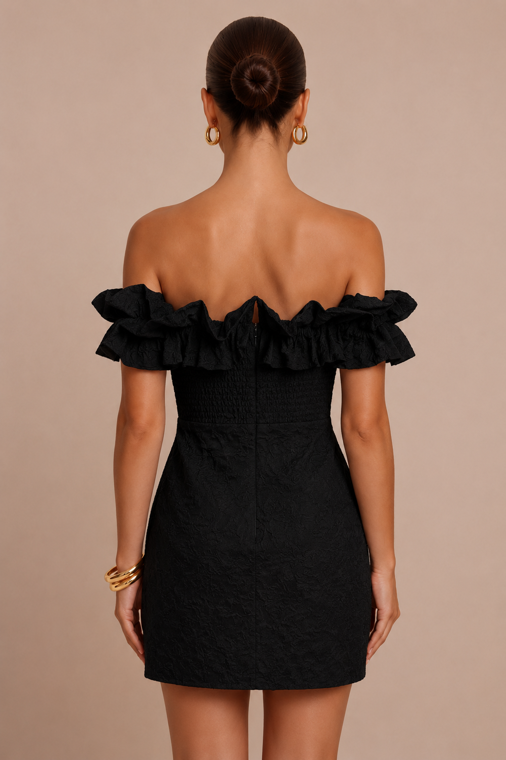 Textured Mini Dress