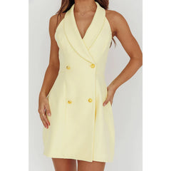 Halter Blazer Dress