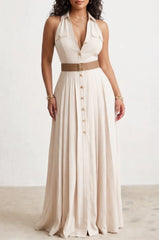 HALTER MAXI DRESS