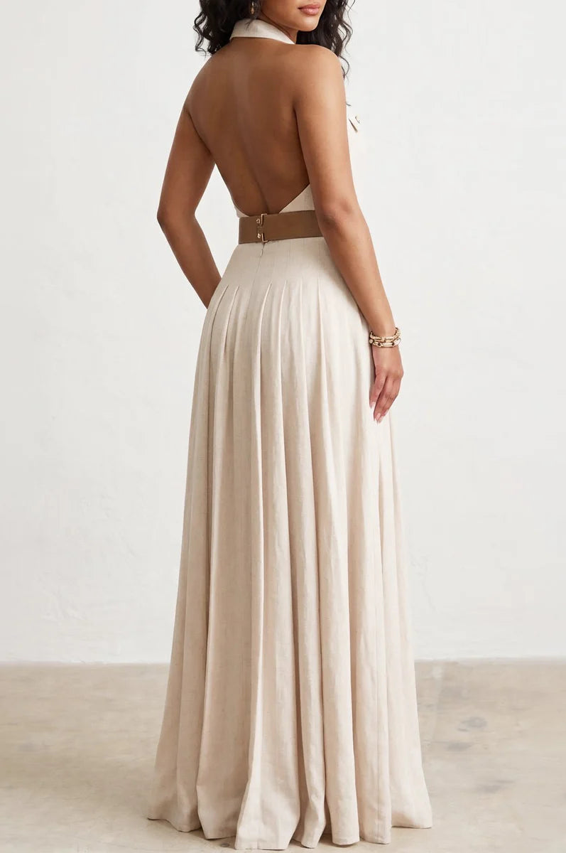 HALTER MAXI DRESS