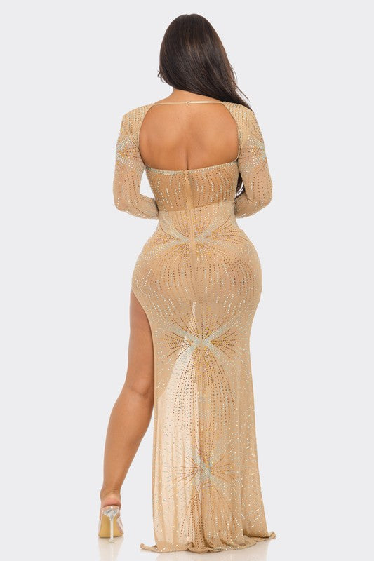 **SALE** RHINESTONE FORMAL DRESS