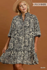Load image into Gallery viewer, FLORAL PRINTED TIERED DRESS
