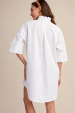 Load image into Gallery viewer, Ivory Relaxed Shirt Dress
