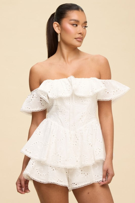 **SALE** EYELET ROMPER