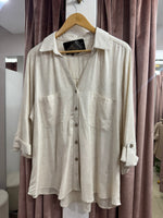Load image into Gallery viewer, #12 Cream Linen Top
