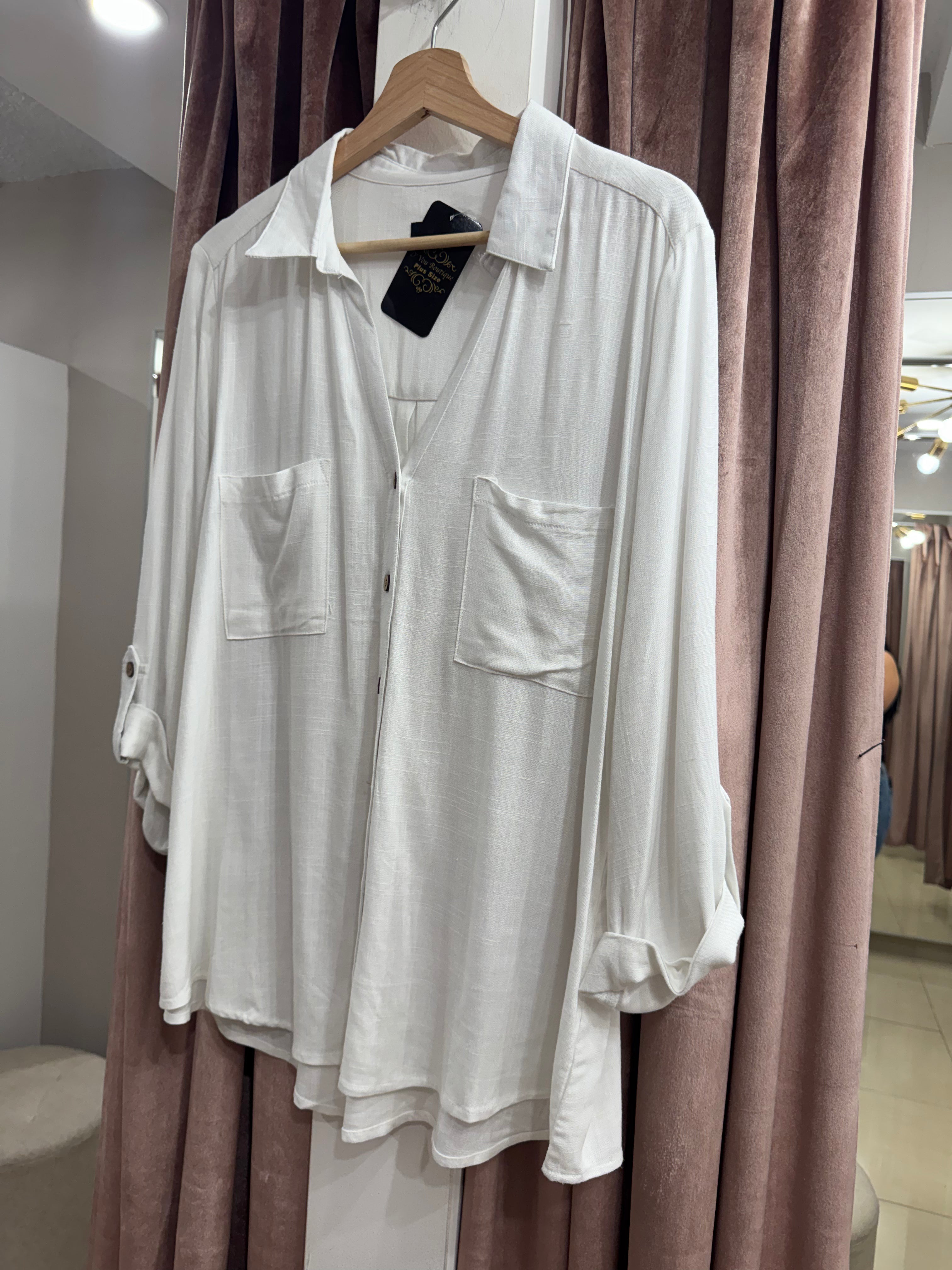 #14 White Linen Top