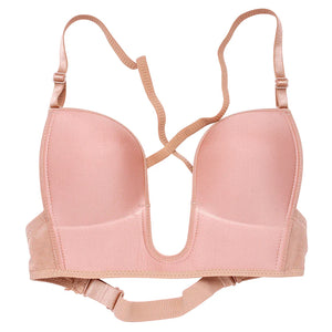 U-shaped Plunge Low Back Bra