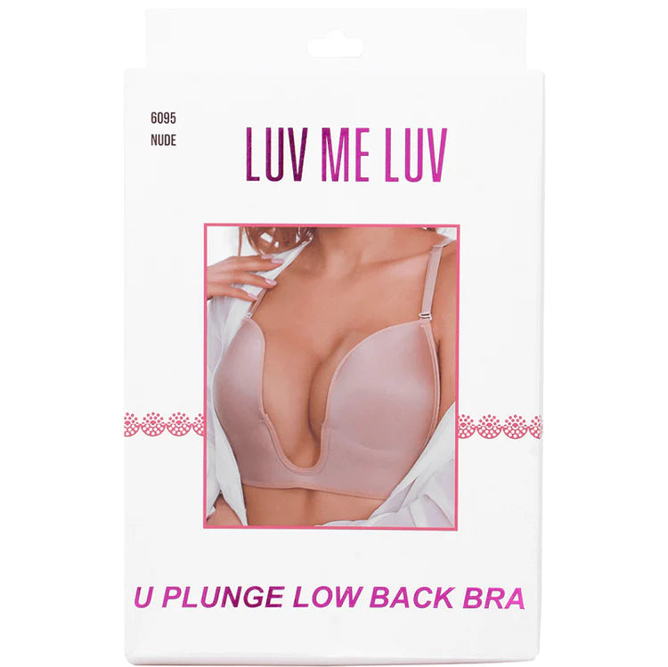 U-shaped Plunge Low Back Bra