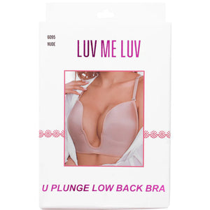 U-shaped Plunge Low Back Bra