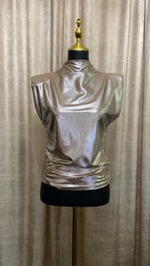 **SALE** GLOSSY SATIN TOP