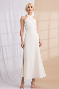 **SALE** IVORY SATIN DRESS