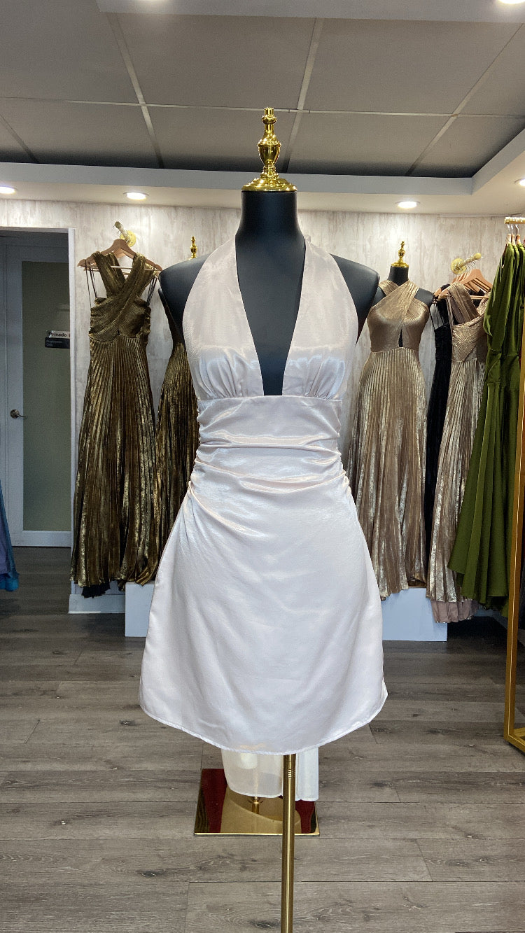 SATIN MINI DRESS
