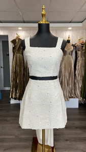 Ivory Sequin Details Set