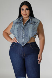 Denim Crop Top