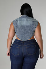 Load image into Gallery viewer, Denim Crop Top
