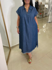 Denim Midi Dress