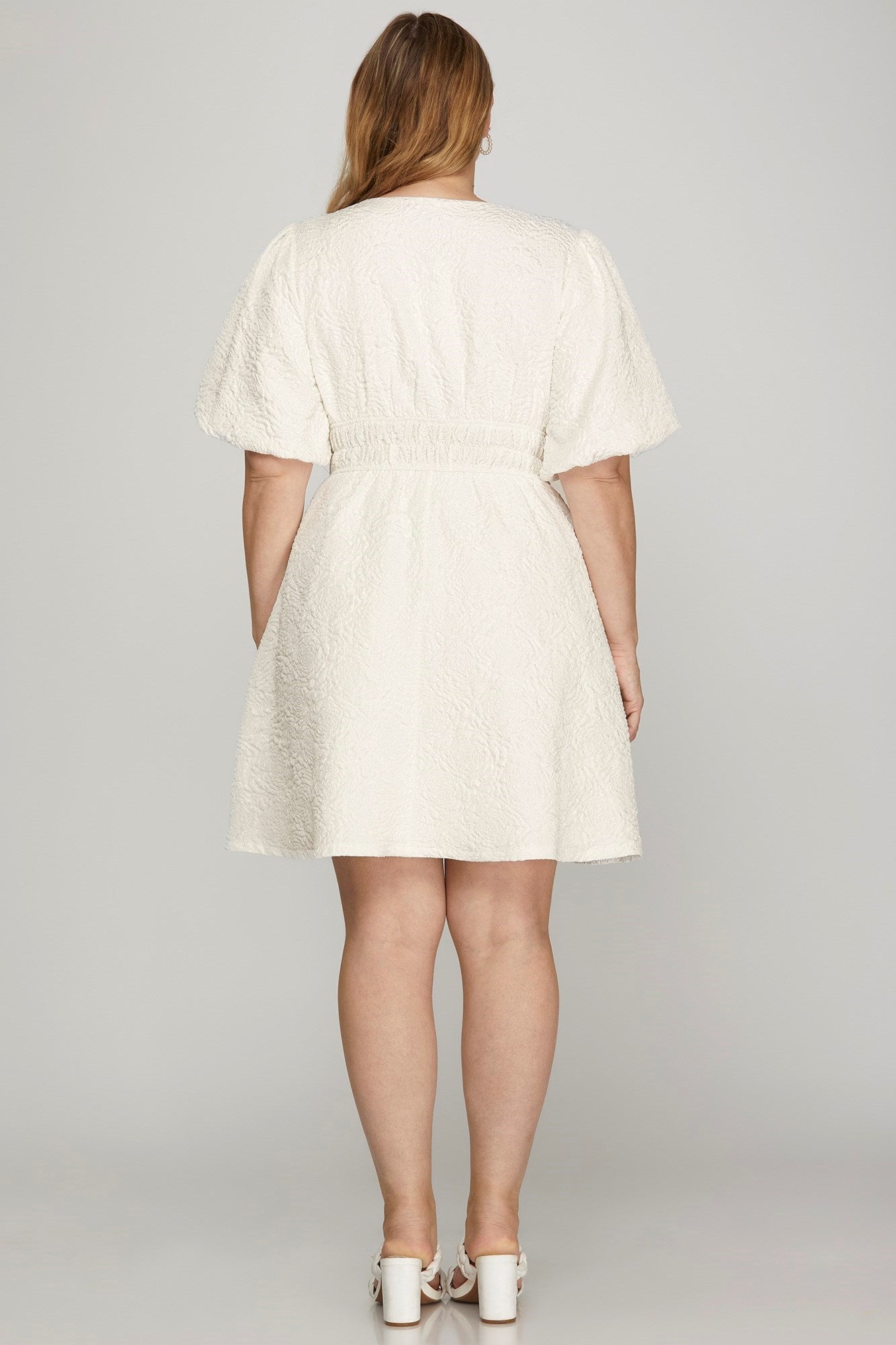 Puff Sleeve Mini Dress