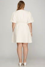 Load image into Gallery viewer, Puff Sleeve Mini Dress
