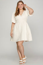 Load image into Gallery viewer, Puff Sleeve Mini Dress
