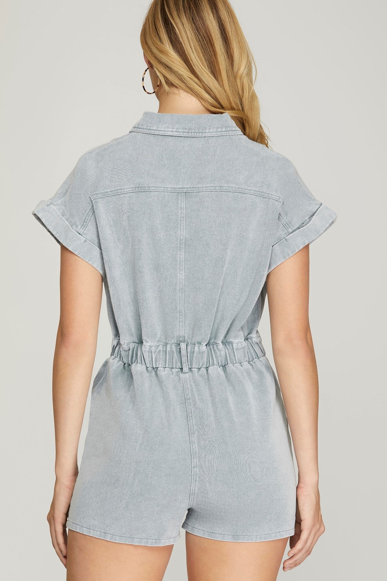 **SALE** DENIM ROMPER