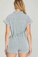 Load image into Gallery viewer, **SALE** DENIM ROMPER
