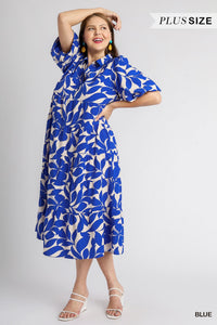 Printed Midi Dress