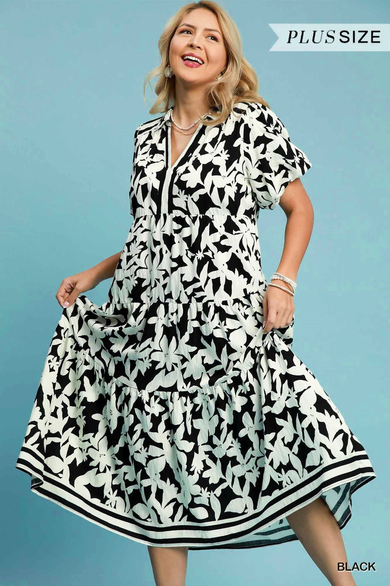 Floral Printed Midi Dress