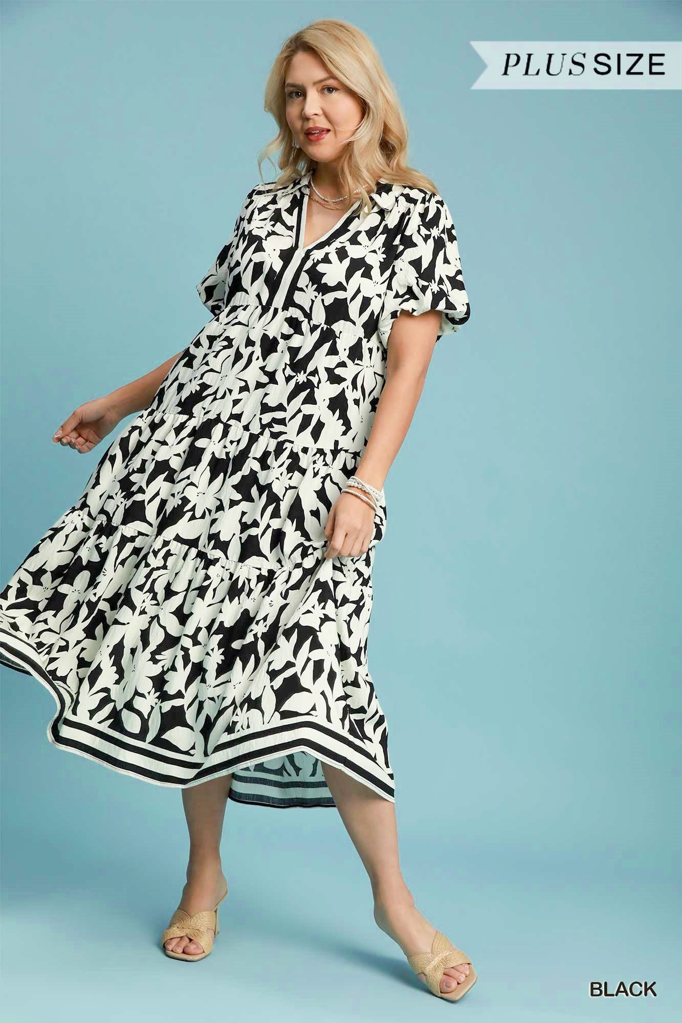 Floral Printed Midi Dress