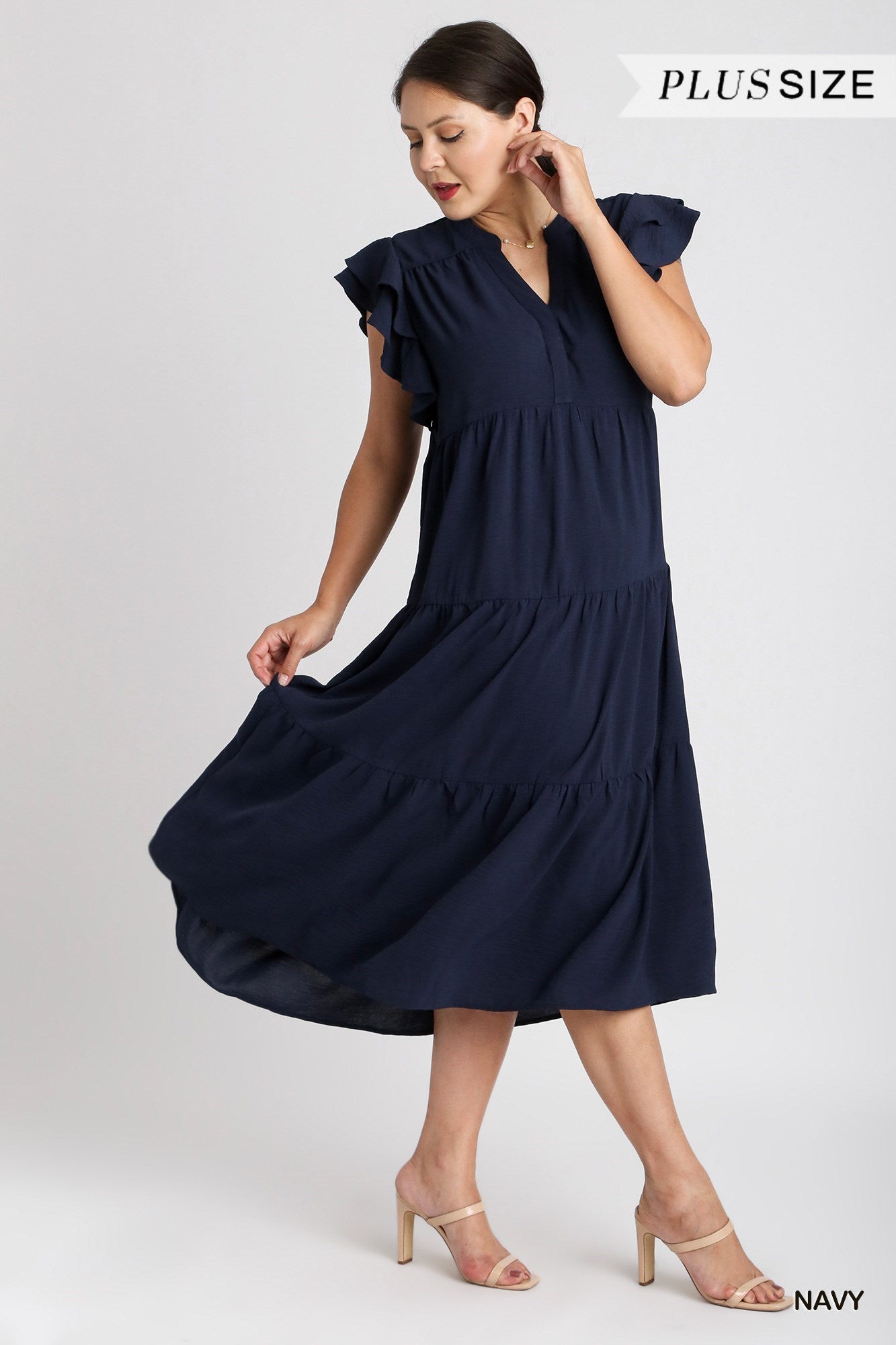 **SALE** Navy Midi Dress