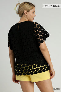 Polka Dot Lace Top