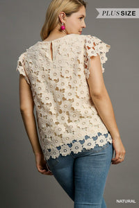 ••SALE•••Floral Lace Top