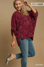 Load image into Gallery viewer, **SALE*** Burgundy Floral Top

