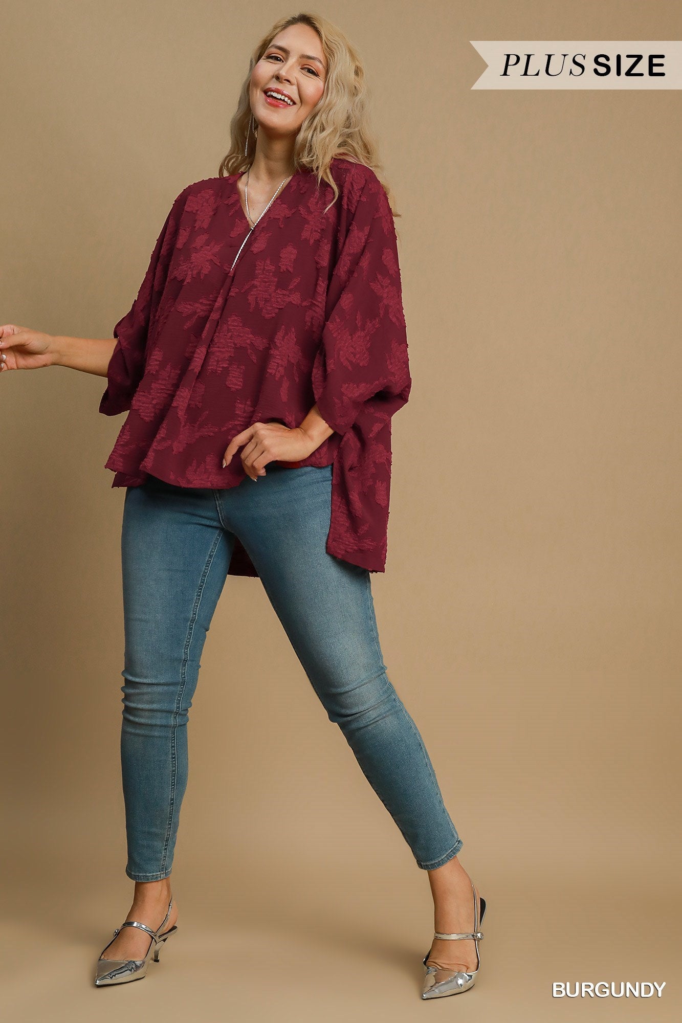 **SALE*** Burgundy Floral Top